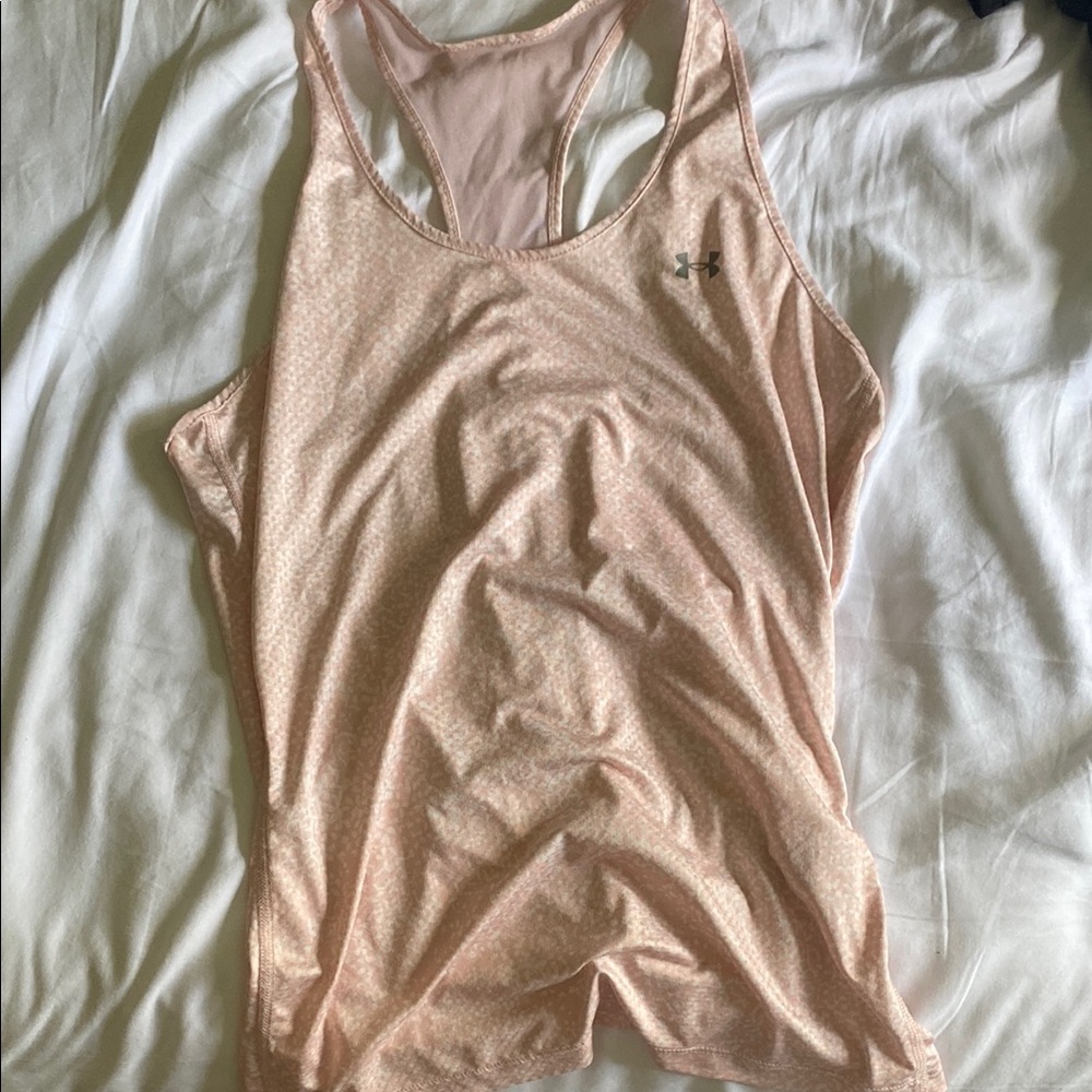 Under Armour Pink Sleeveless Fitted Tank Top